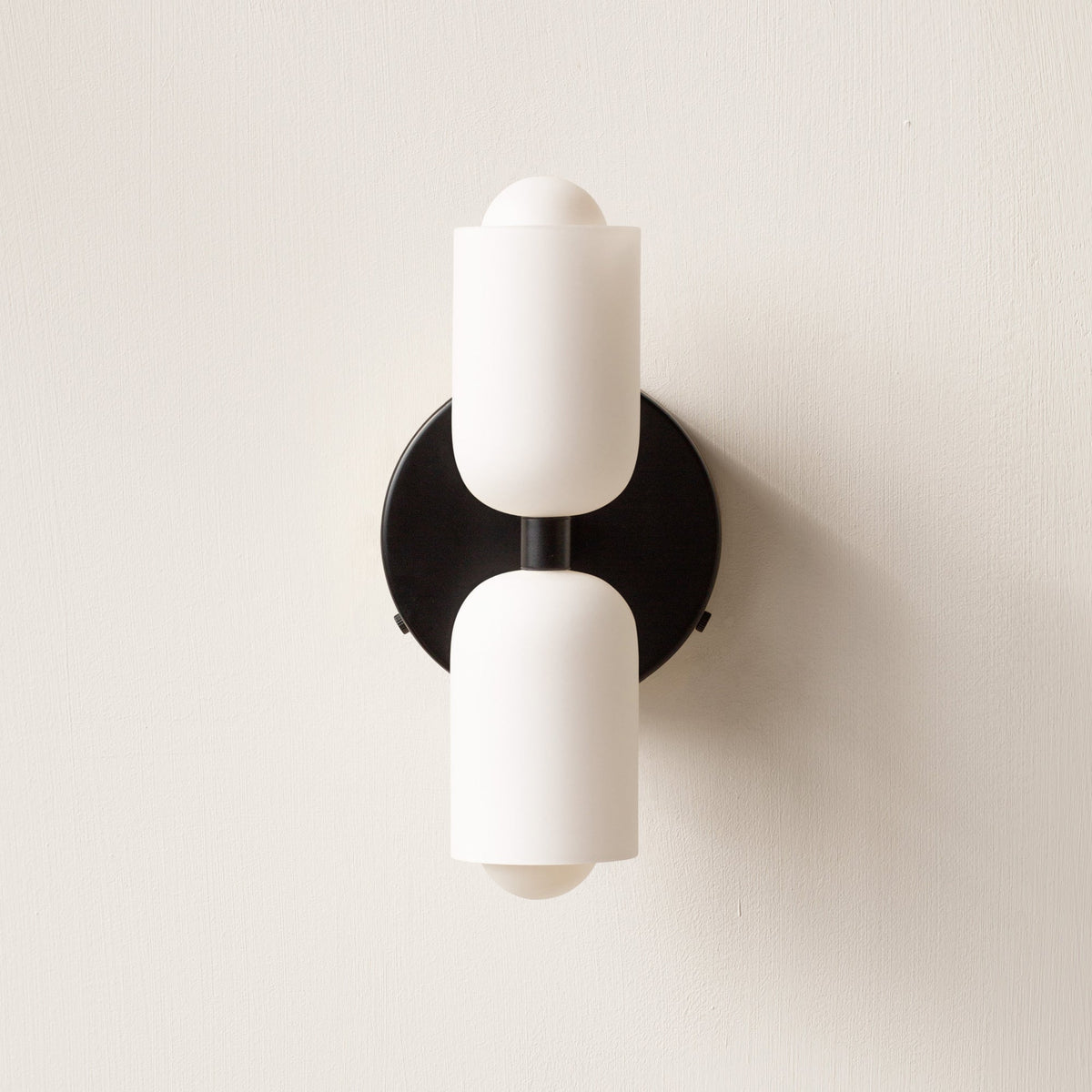 Thea Double Head Wall Sconce, Black