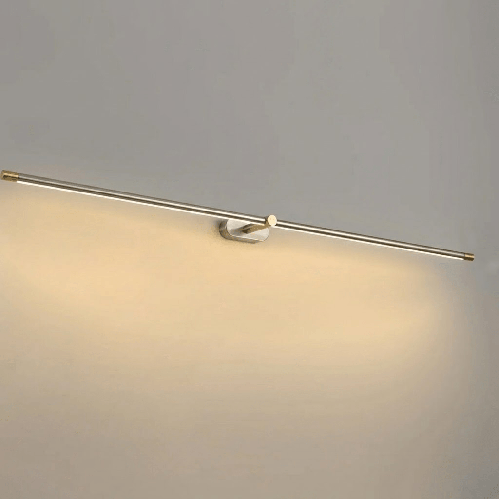 Lena Linear Rechargeable Wall Lamp, Nickel & Gold