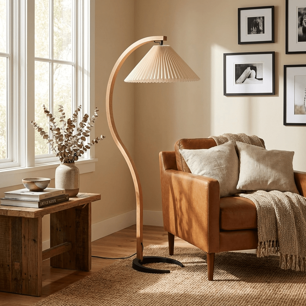 Greta Pleated Floor Lamp, photo 4