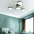 Fern Multi Arm LED Ceiling Light, Green, 4 heads