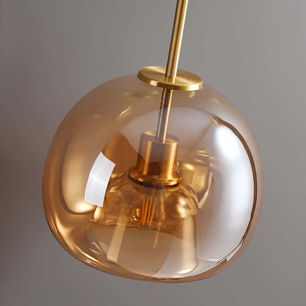 Esme Amber Glass Ceiling Light, photo 4