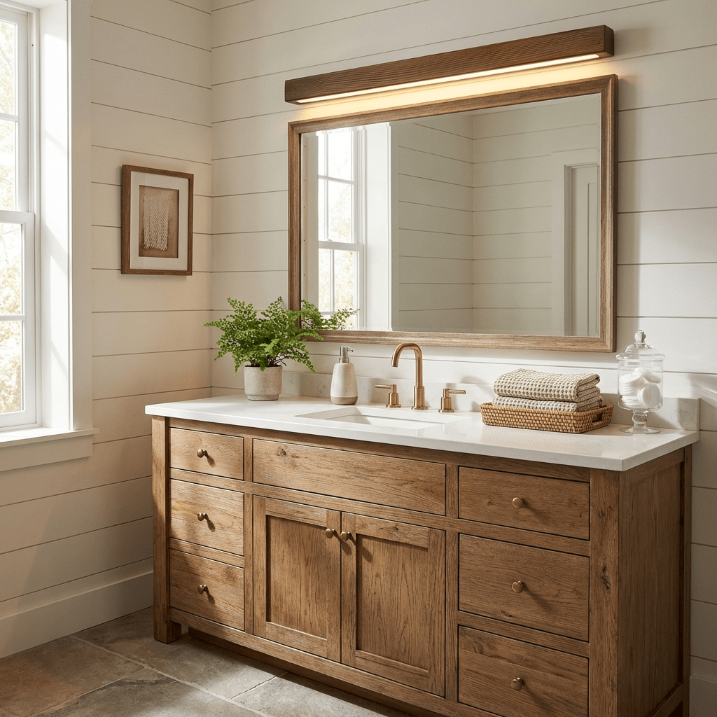 Arden Linear Wood Wall Light, photo 3