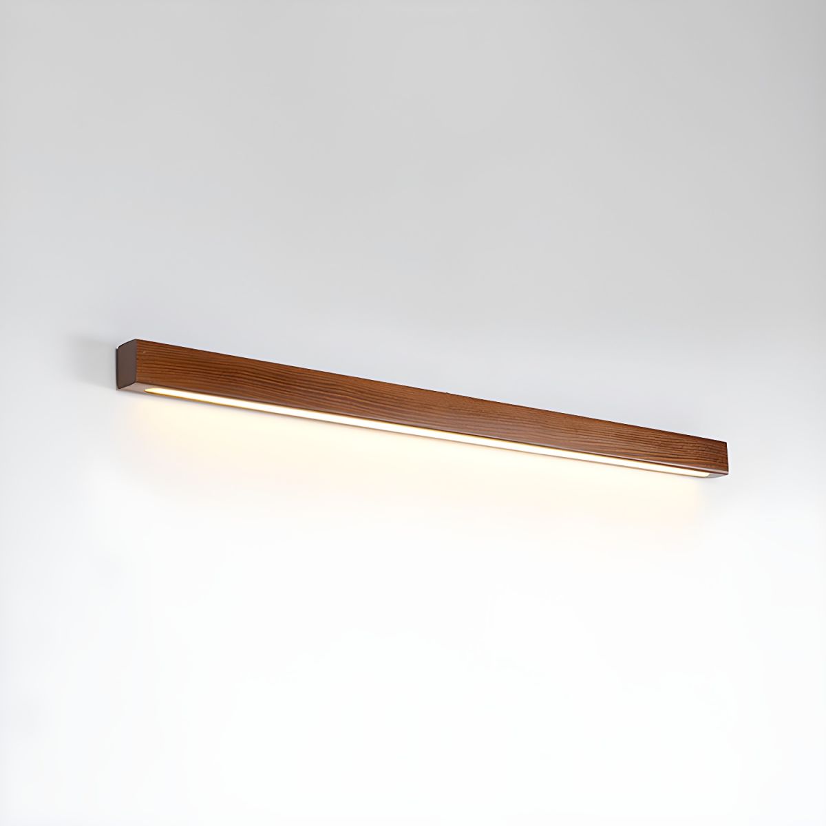 Arden Linear Wood Wall Light, 31.5 inch, Walnut Color