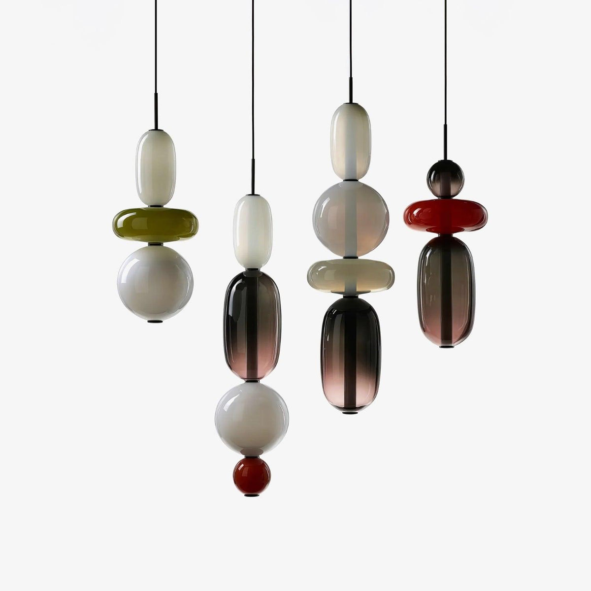 Juno Colored Glass Pendant Light, photo 2
