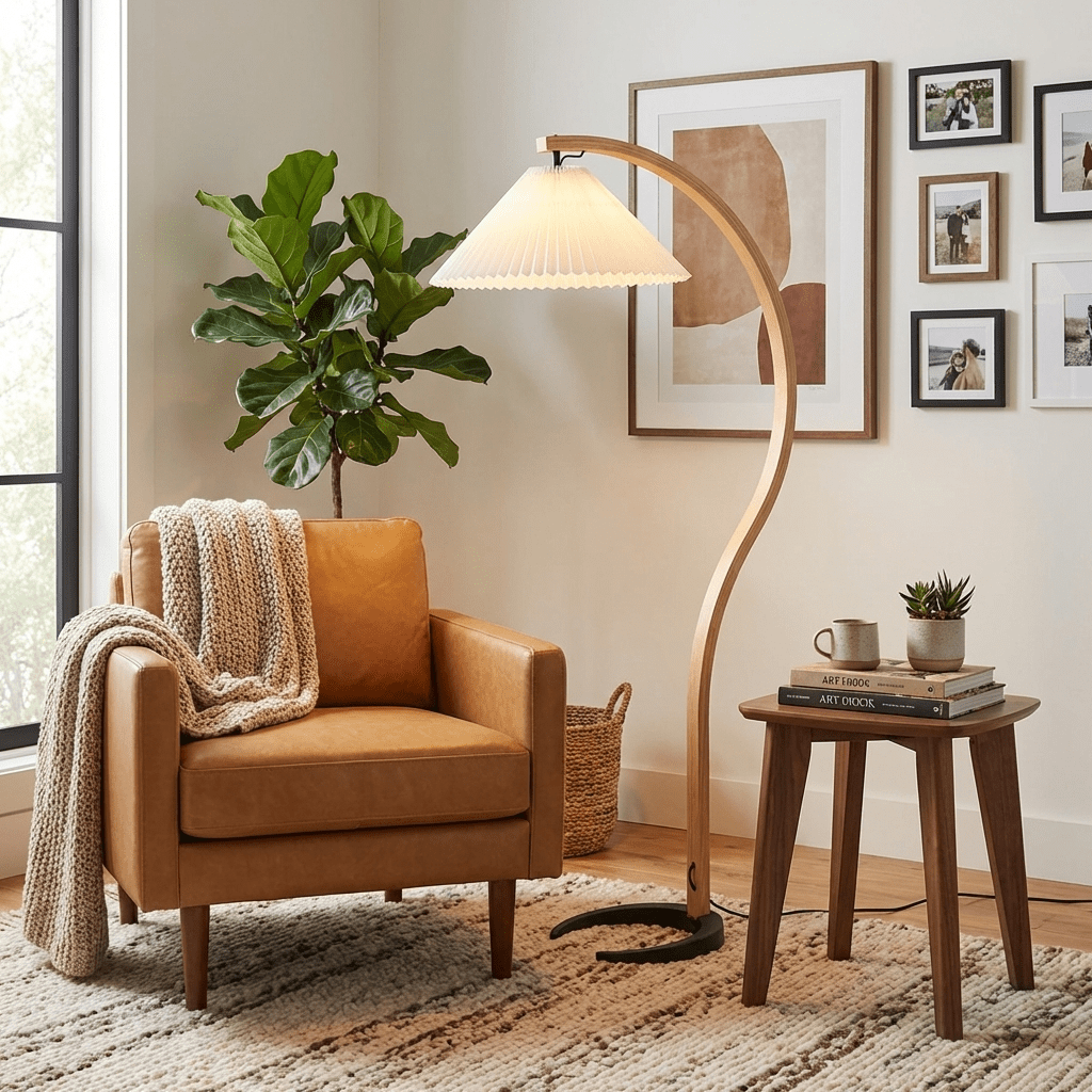 Greta Pleated Floor Lamp, photo 3