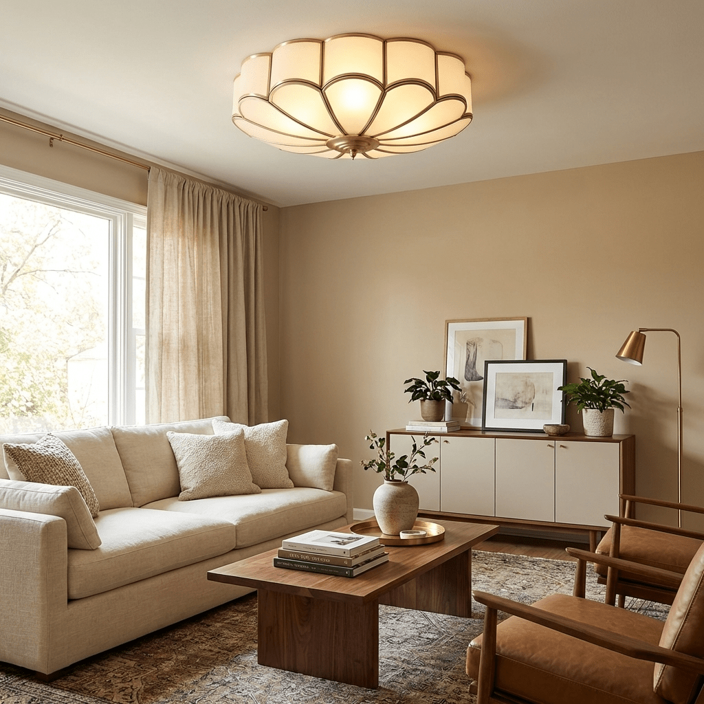 Flora Glass Petal Ceiling Light, photo 3