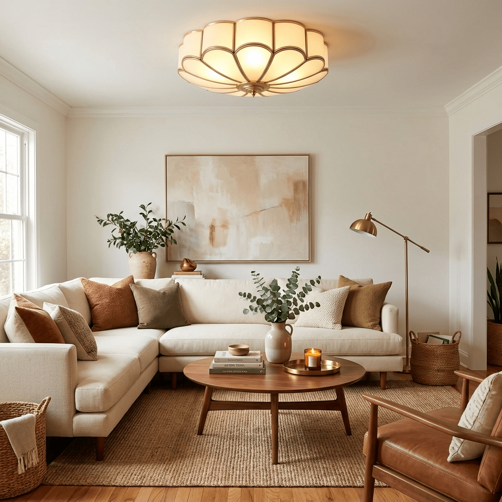 Flora Glass Petal Ceiling Light, photo 5