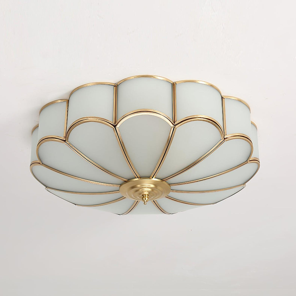 Flora Glass Petal Ceiling Light, frosted glass petals