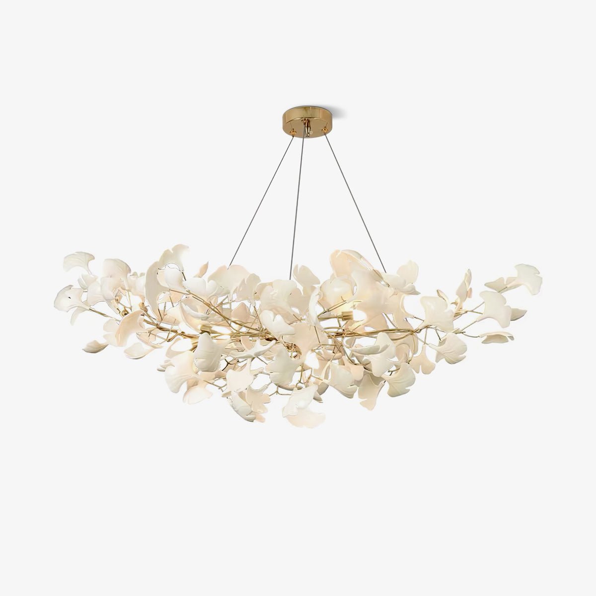 Willa Ginkgo Leaf Chandelier, photo 2