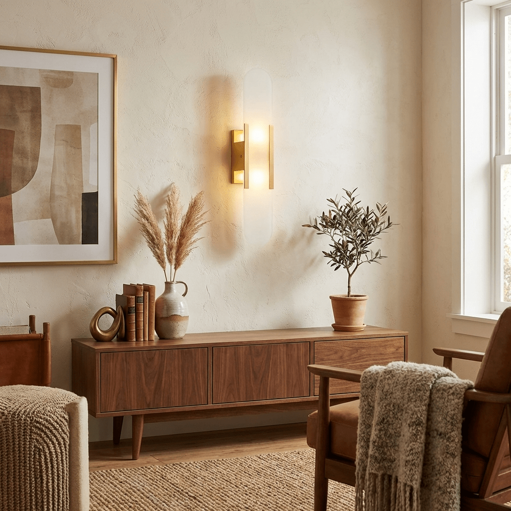 Alba Alabaster Wall Sconce, photo 6
