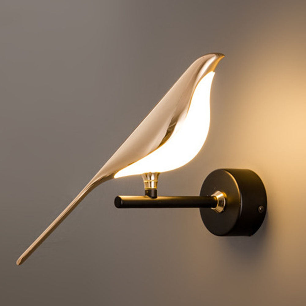 Wren Bird Wall Light, single head, neutral light