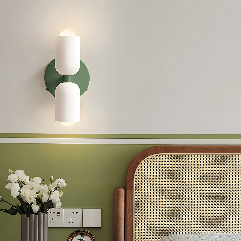 Thea Double Head Wall Sconce, Green