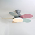 Pia Petal Ceiling Fan Light, Grey and Colourful