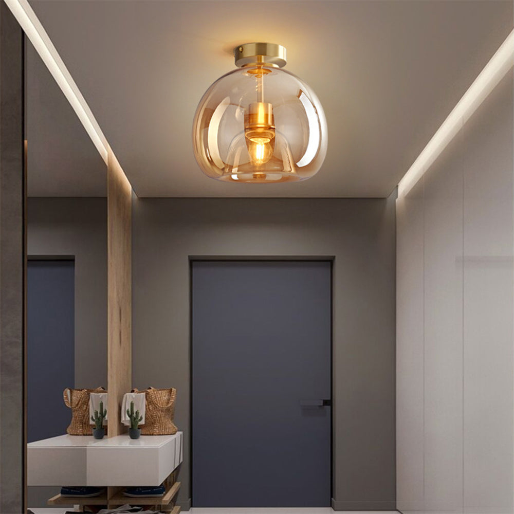 Esme Amber Glass Ceiling Light, photo 2