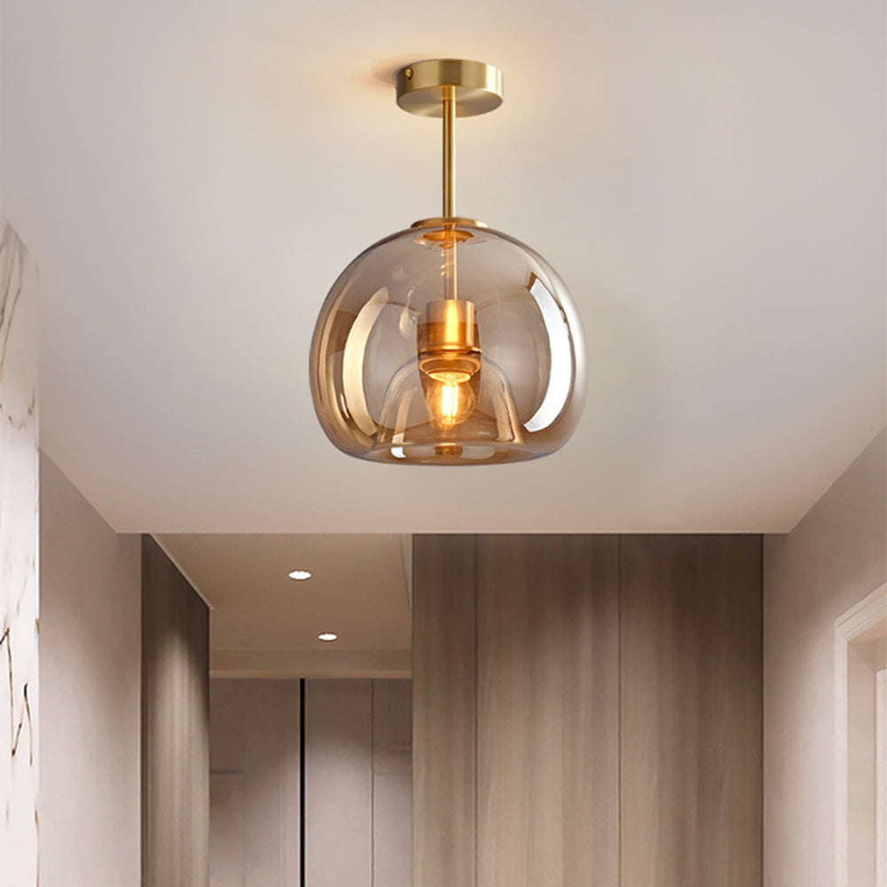 Esme Amber Glass Ceiling Light, photo 3