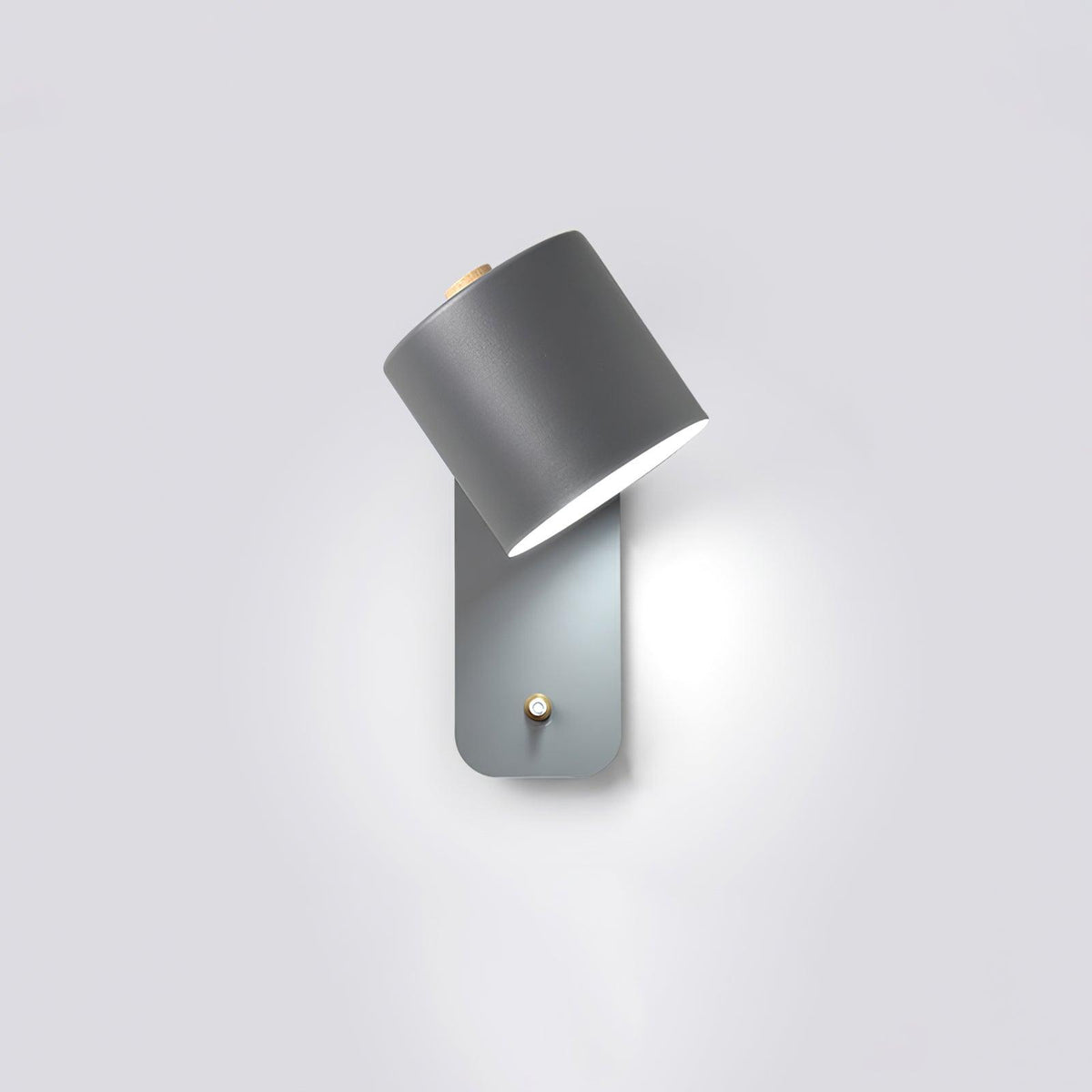 Rhea Rotating Cylinder Wall Lamp, Grey
