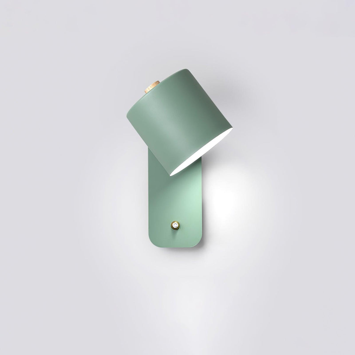 Rhea Rotating Cylinder Wall Lamp, Green