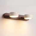Tessa Travertine Wall Light, 2 lights, Walnut Color