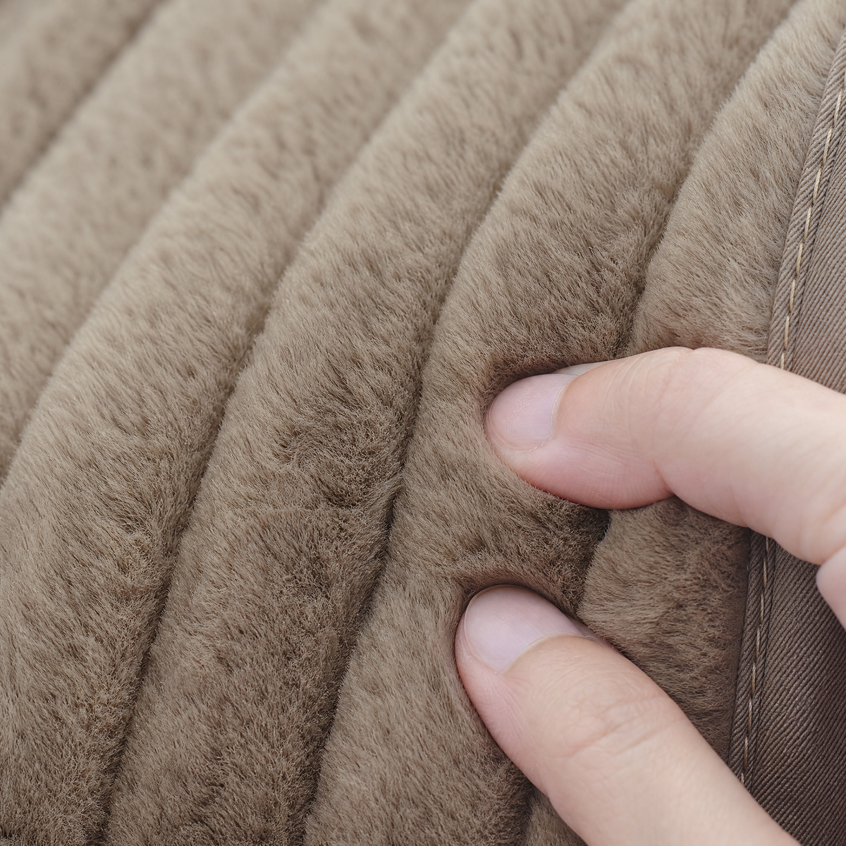 Close up of the camel plush ribs
