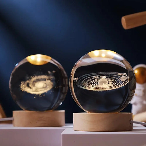 3D Crystal Ball Night Light, view 1
