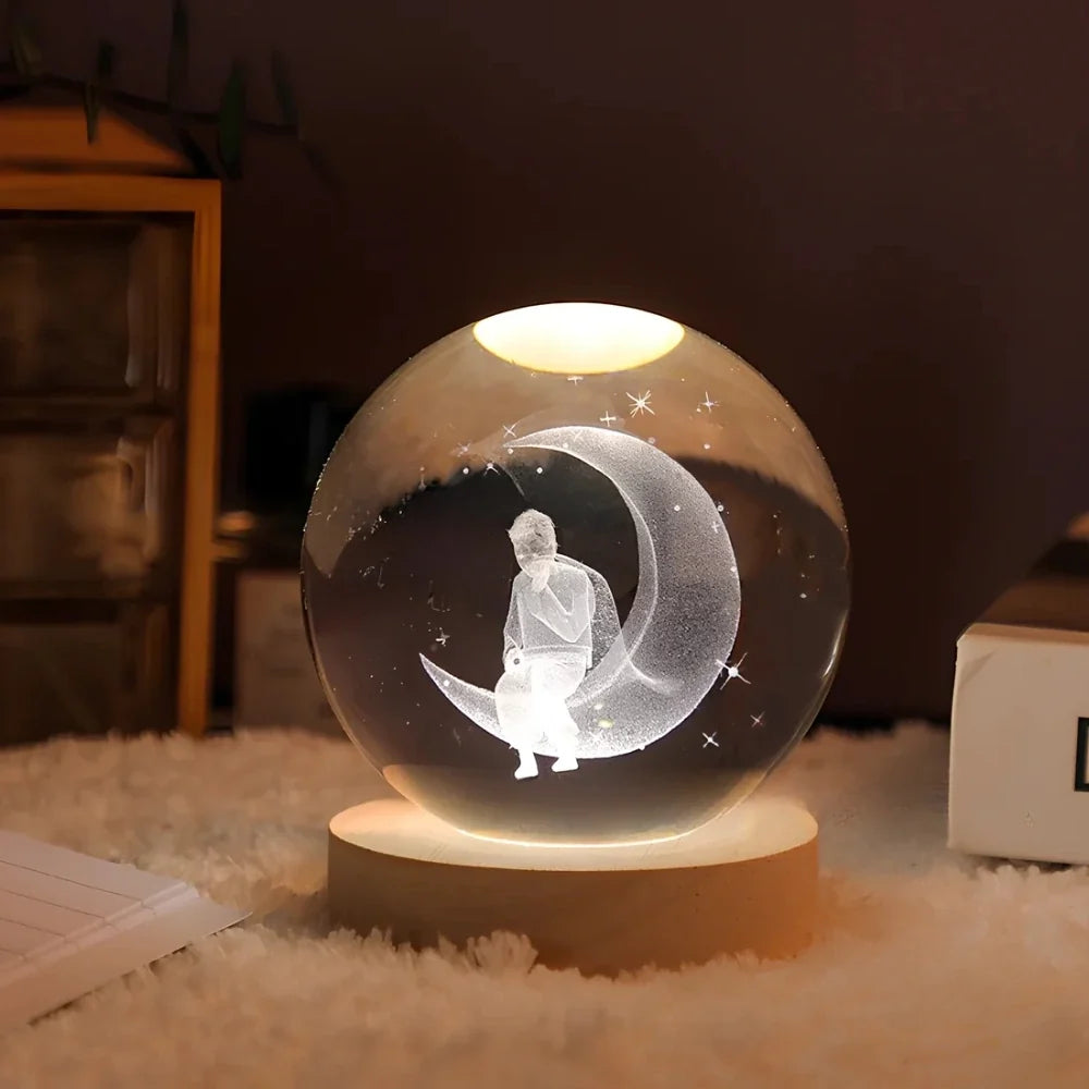 3D Crystal Ball Night Light, view 11