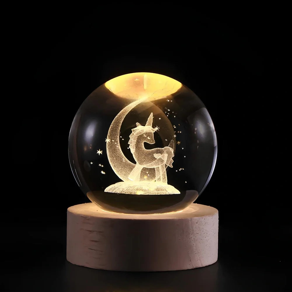 3D Crystal Ball Night Light, view 14