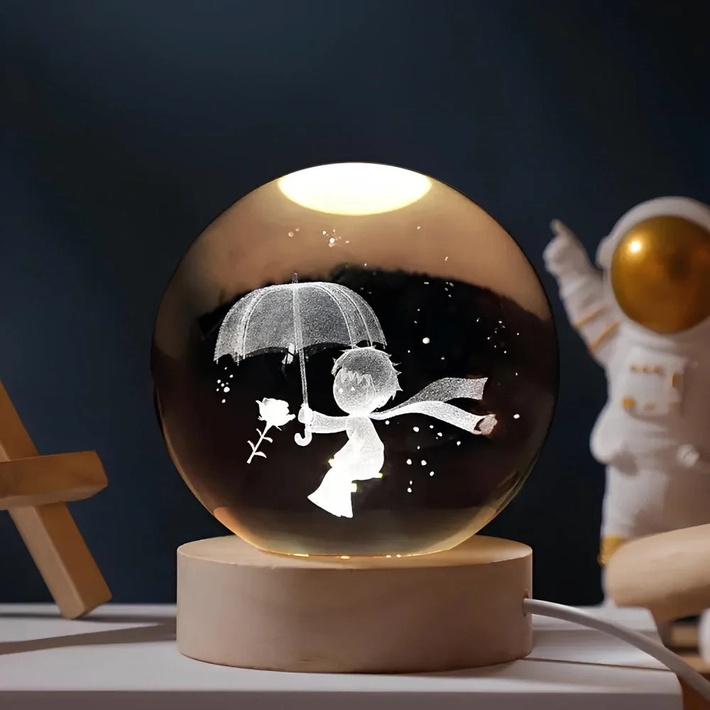 3D Crystal Ball Night Light, view 15