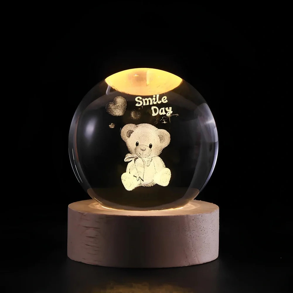 3D Crystal Ball Night Light, view 18