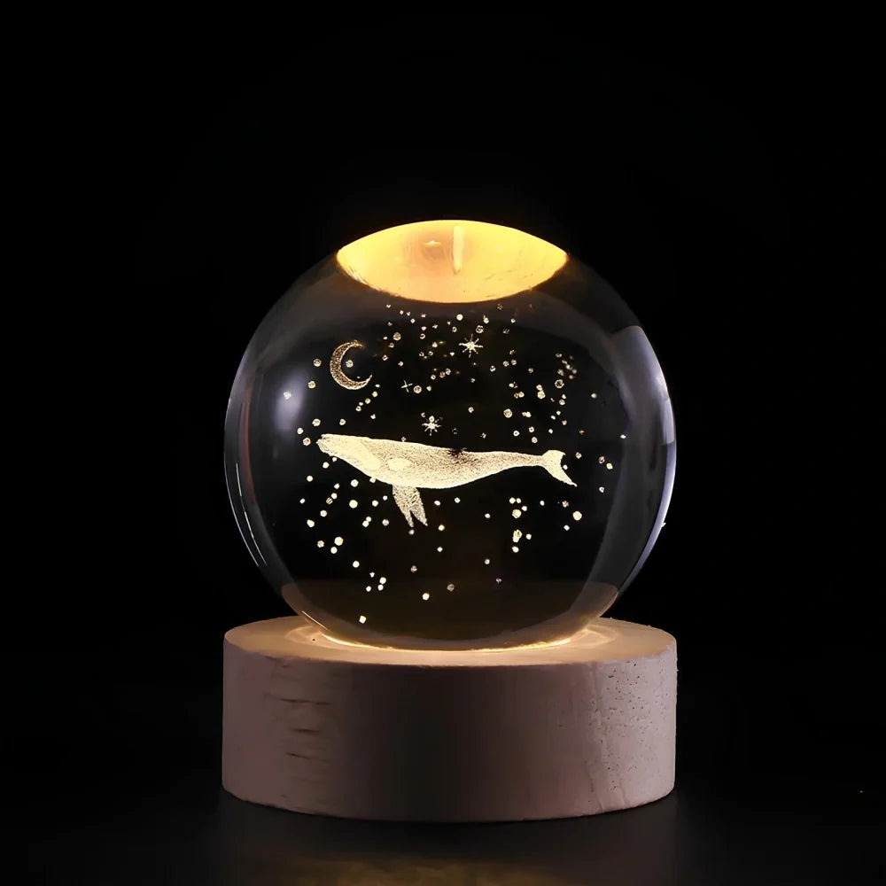 3D Crystal Ball Night Light, view 19