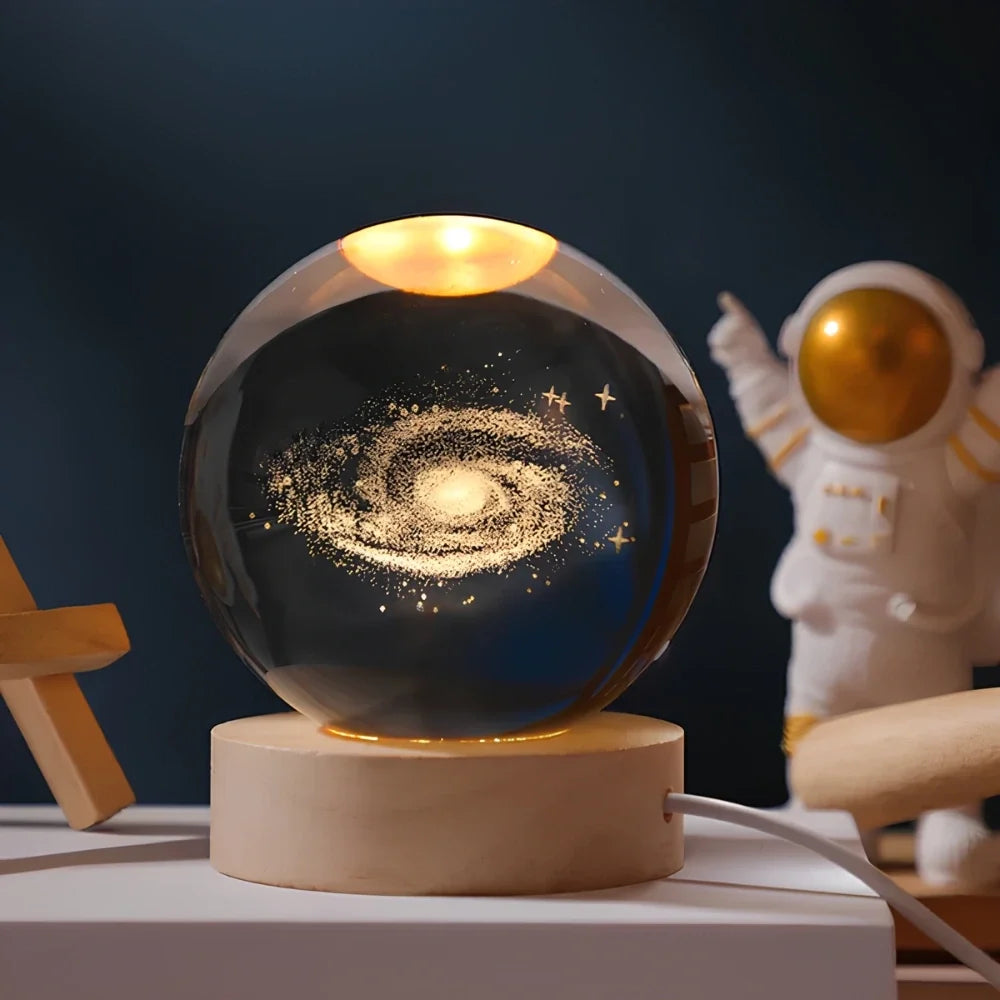 3D Crystal Ball Night Light, view 2