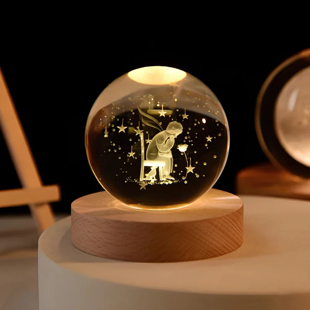 3D Crystal Ball Night Light, view 20