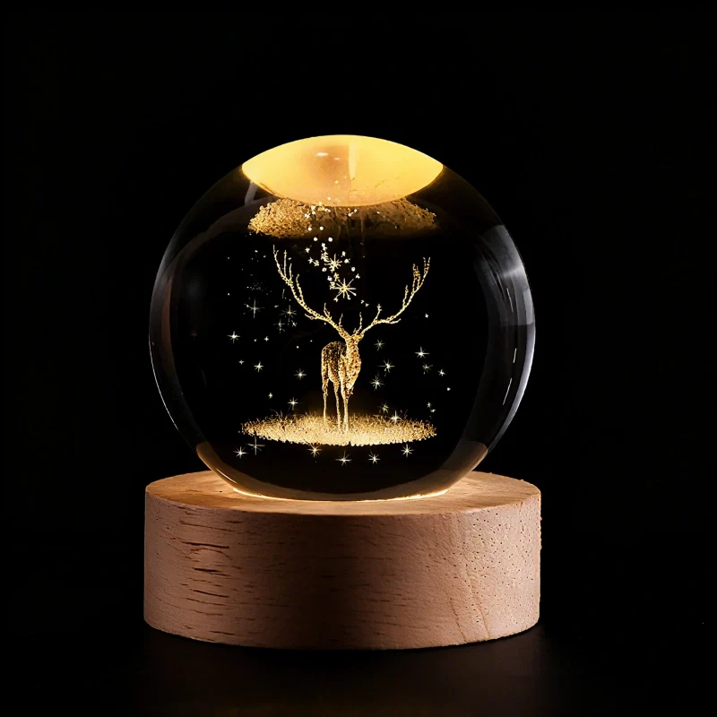 3D Crystal Ball Night Light, view 23