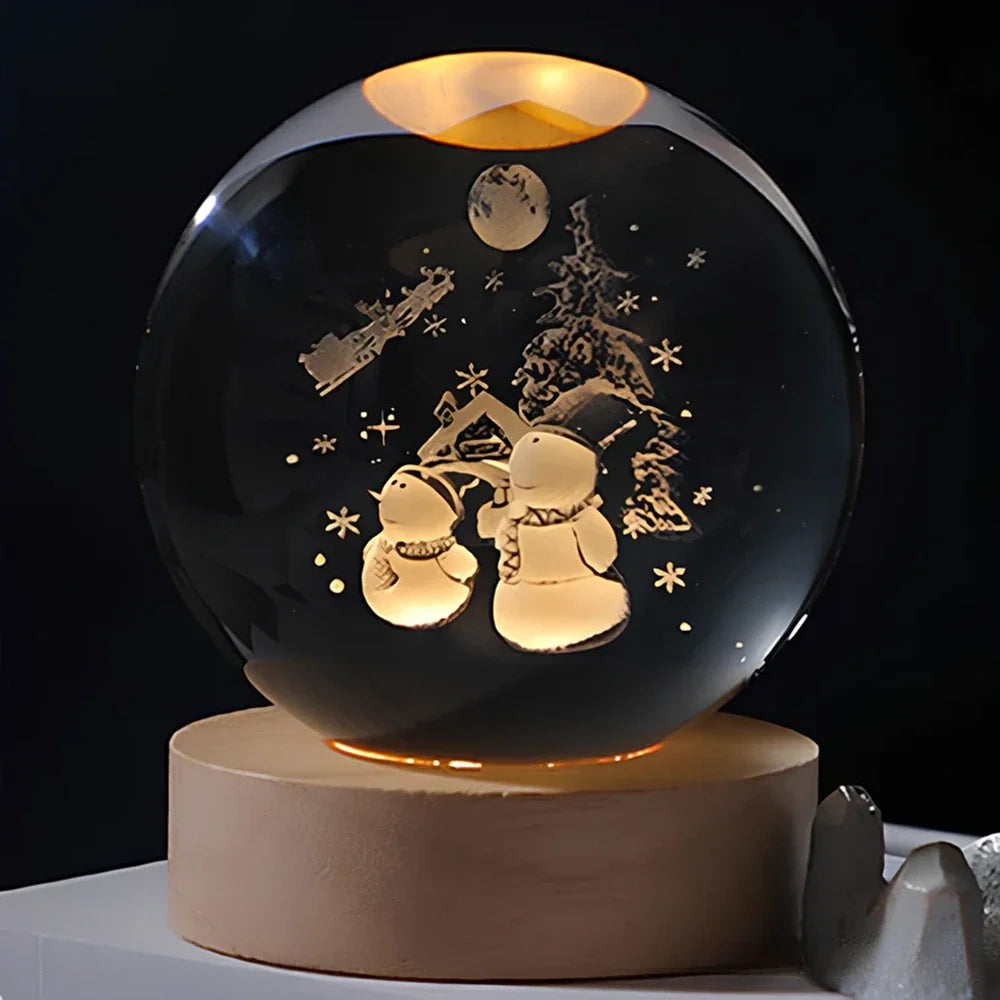 3D Crystal Ball Night Light, view 26