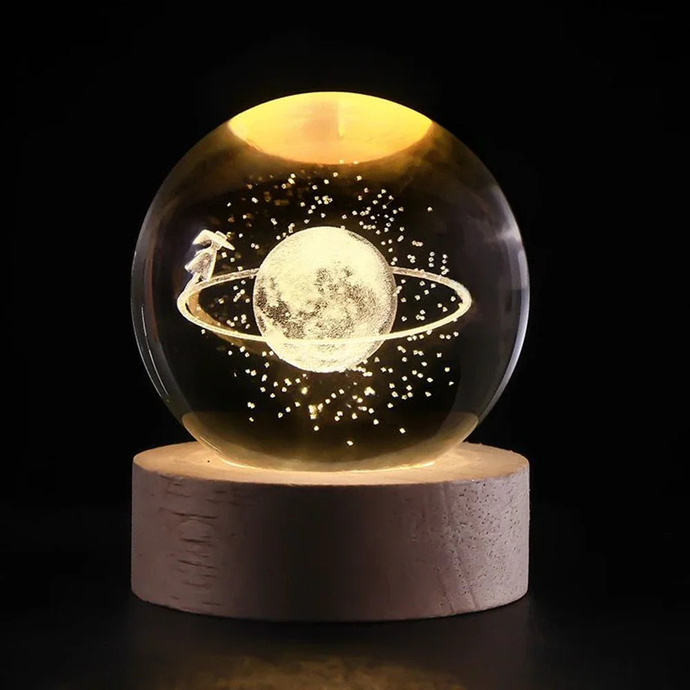 3D Crystal Ball Night Light, view 27