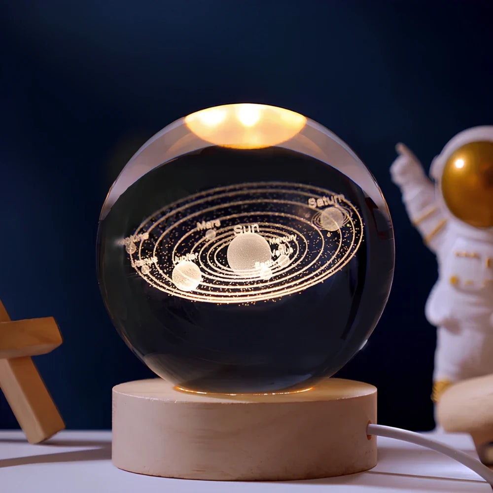 3D Crystal Ball Night Light, view 3