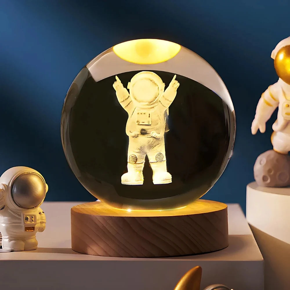 3D Crystal Ball Night Light, view 5