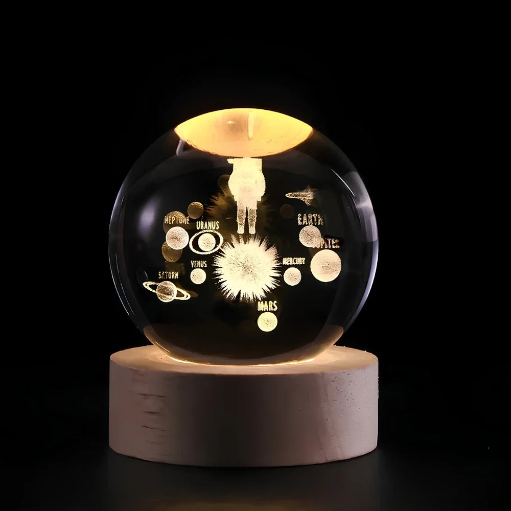 3D Crystal Ball Night Light, view 7