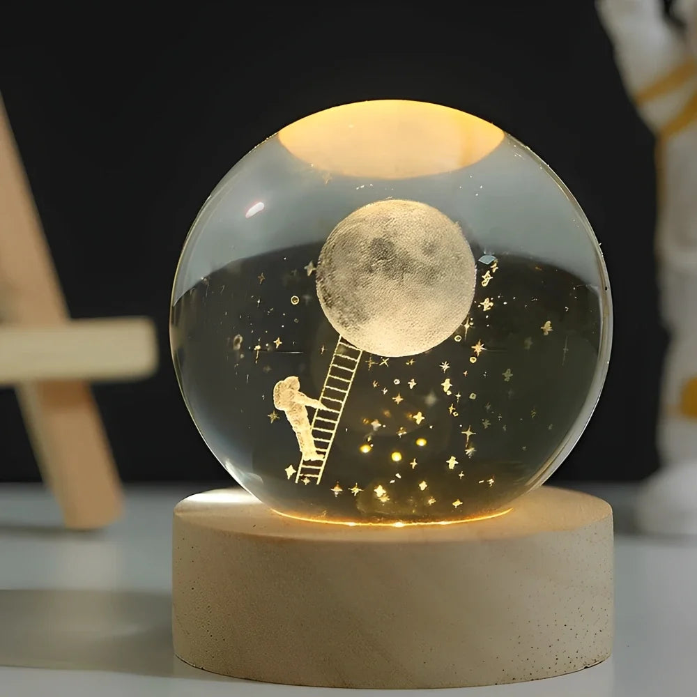 3D Crystal Ball Night Light, view 8