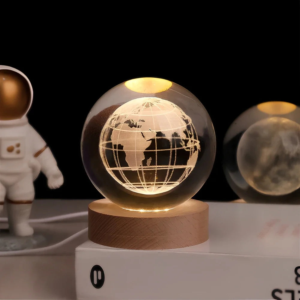 3D Crystal Ball Night Light, view 9
