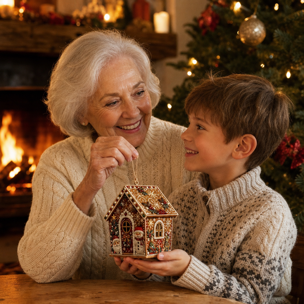 3D Pearl Gingerbread House Craft Kit, view 5