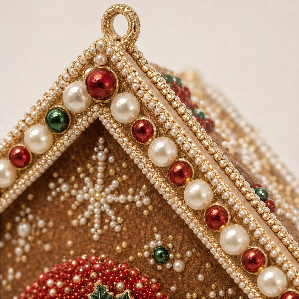 3D Pearl Gingerbread House Craft Kit, view 9
