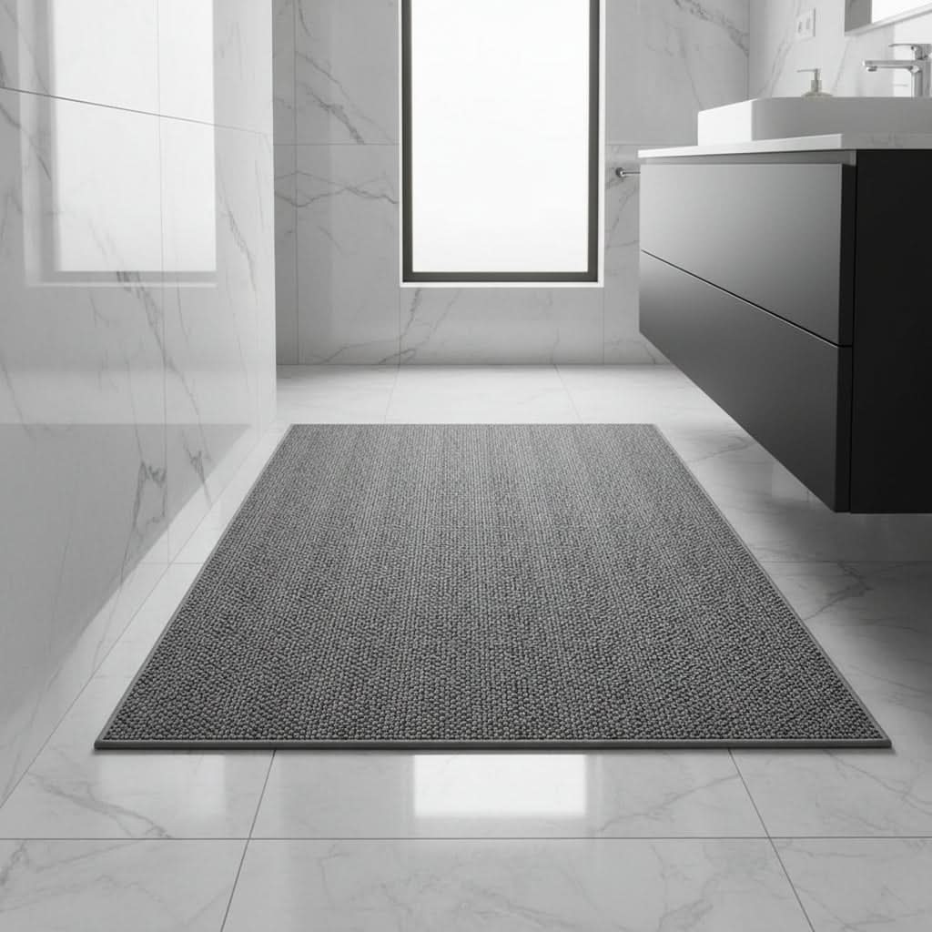 Absorbent Door Mat in gray