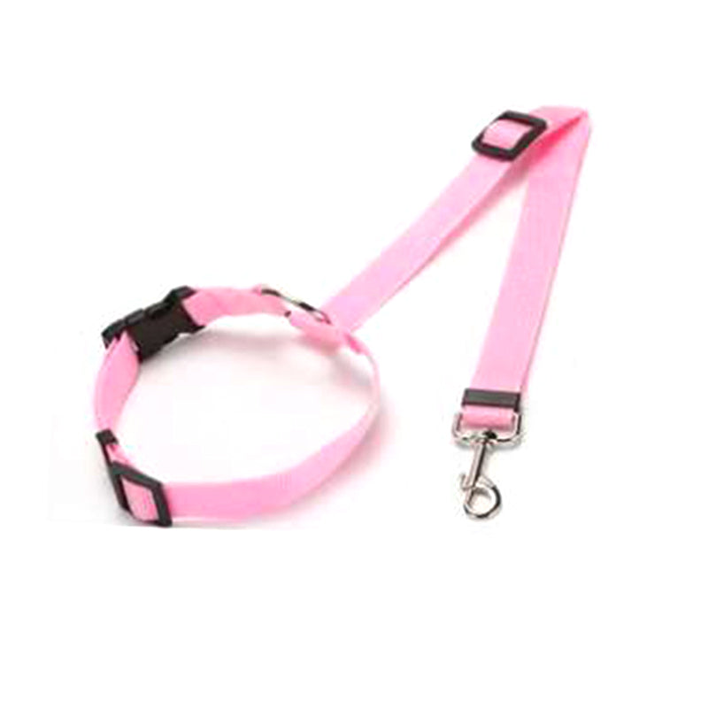 Dog Car Seat Belt in pink