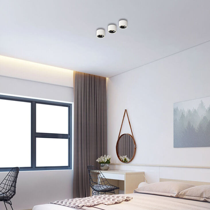 Surface Mount LED Spotlight in white and black