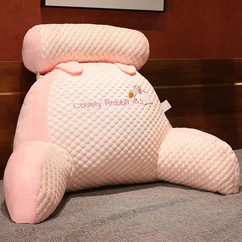 Animal Wedge Back Pillow in rabbit