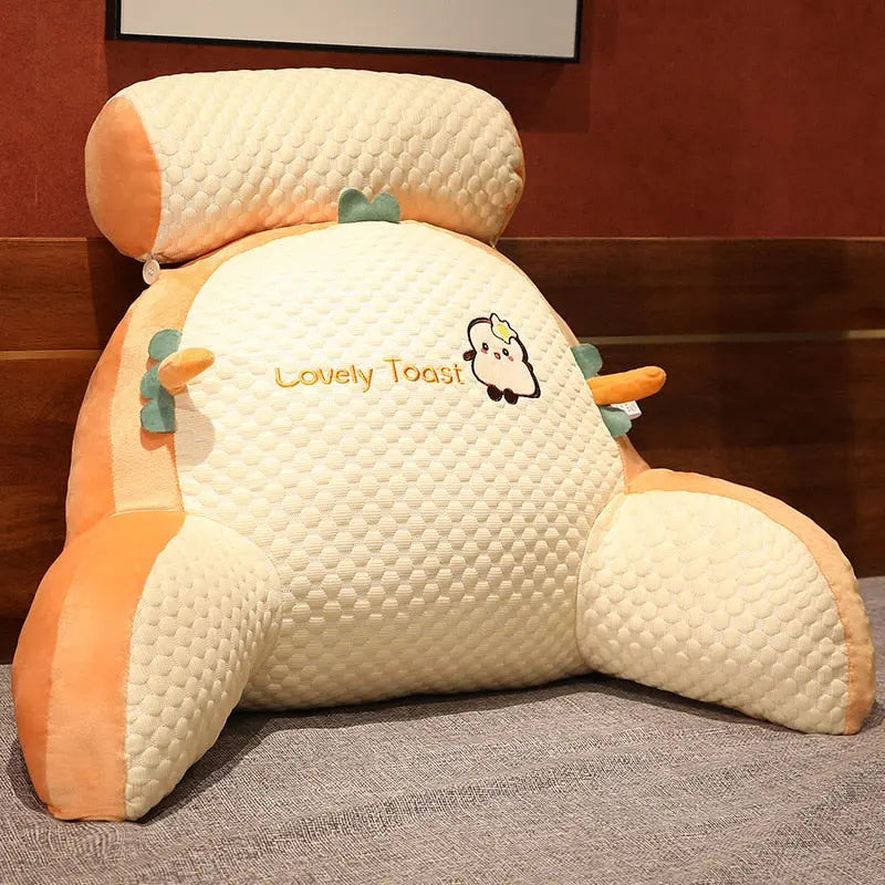 Animal Wedge Back Pillow in toast