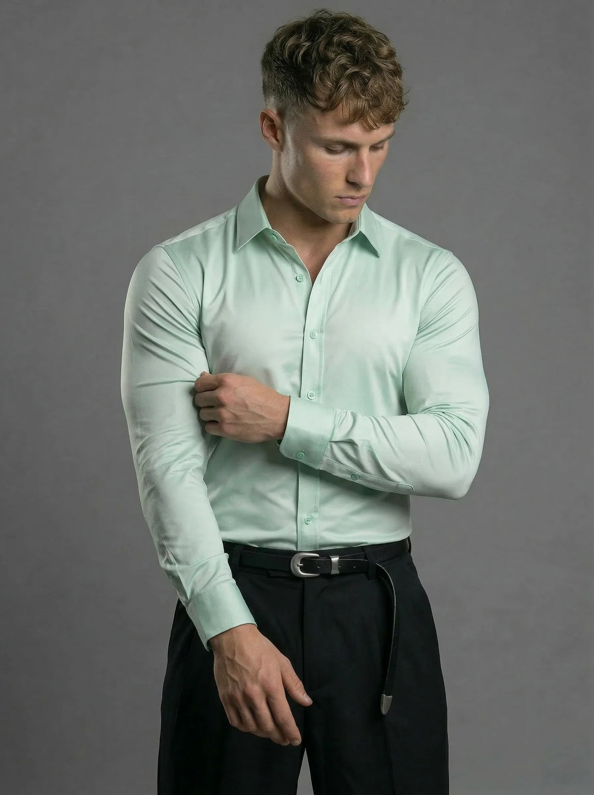 Athletic Fit Stretch Dress Shirt, view 10