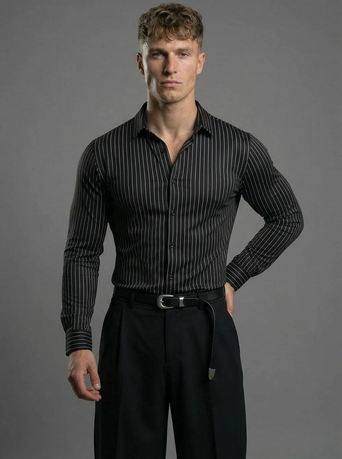 Athletic Fit Stretch Dress Shirt, view 11