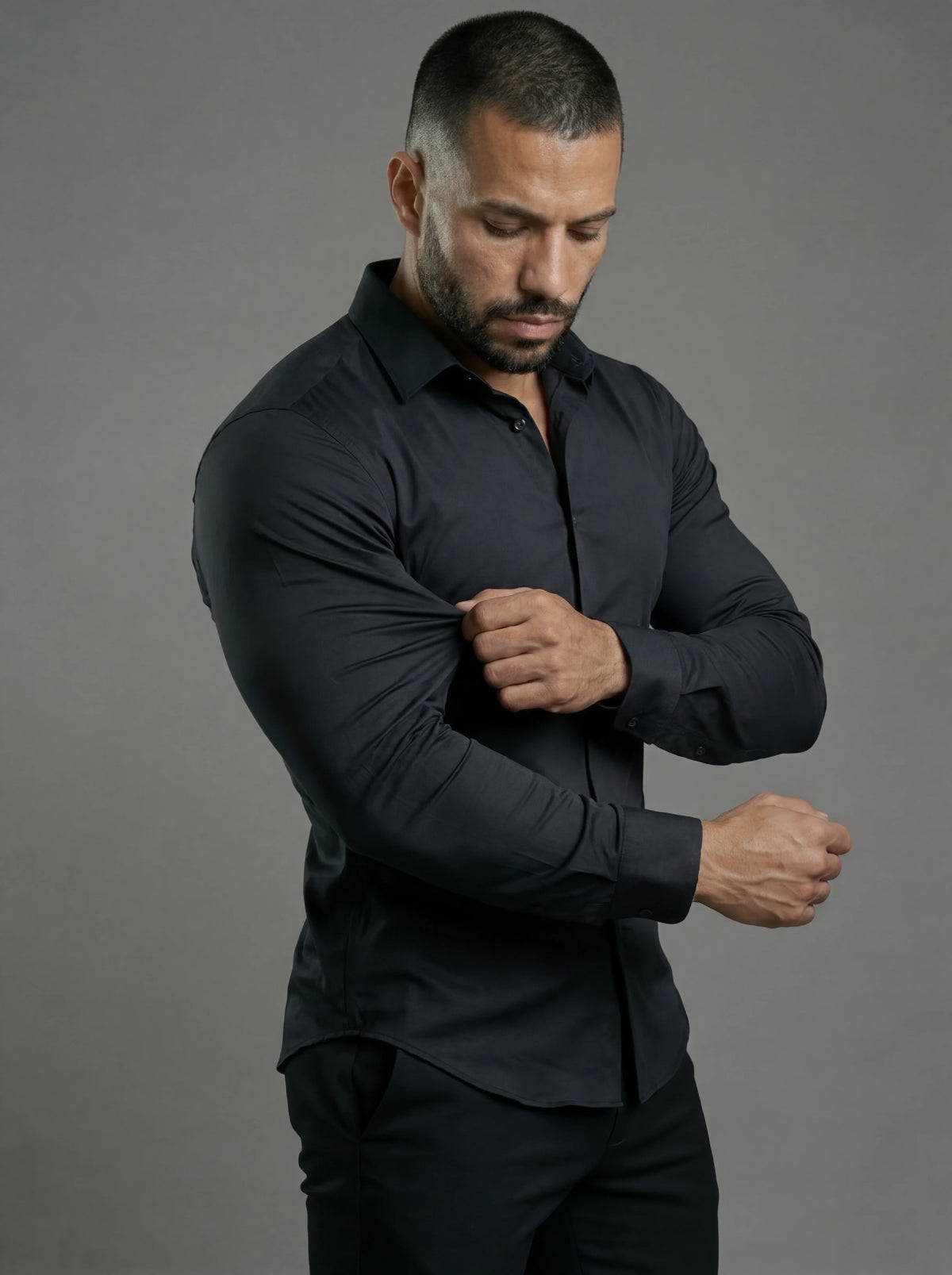Athletic Fit Stretch Dress Shirt, view 2