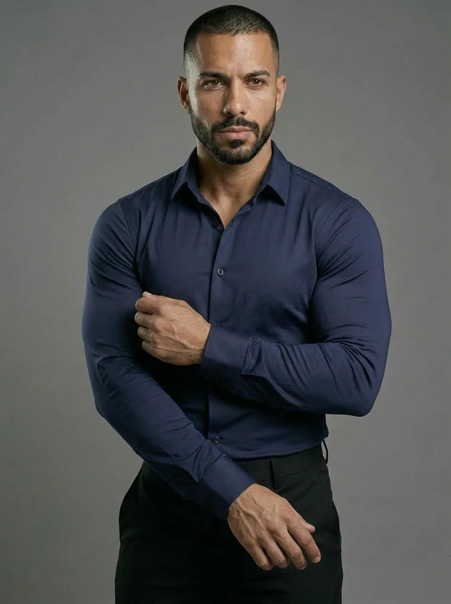 Athletic Fit Stretch Dress Shirt, view 4